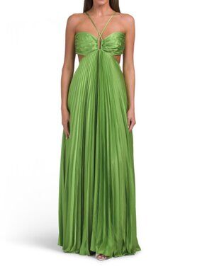ALC Moira Pleated Maxi Dress